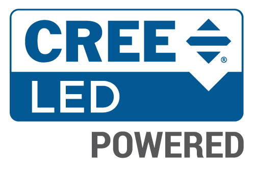 CREE LED POWERED company logo, maker of the Cree XLamp XM-L Color Gen 2 High Density LED, used in Z-RAY.