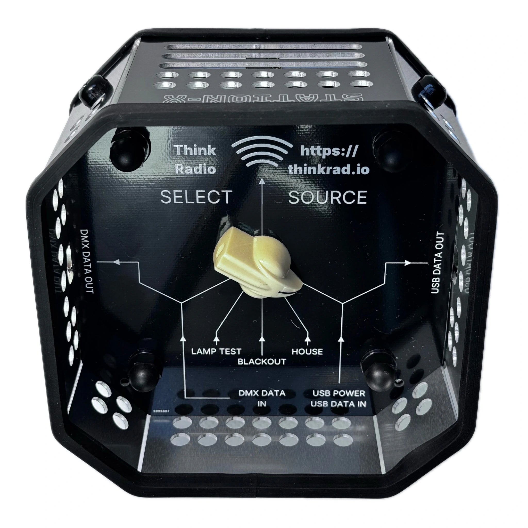 Angled view of STATION-X