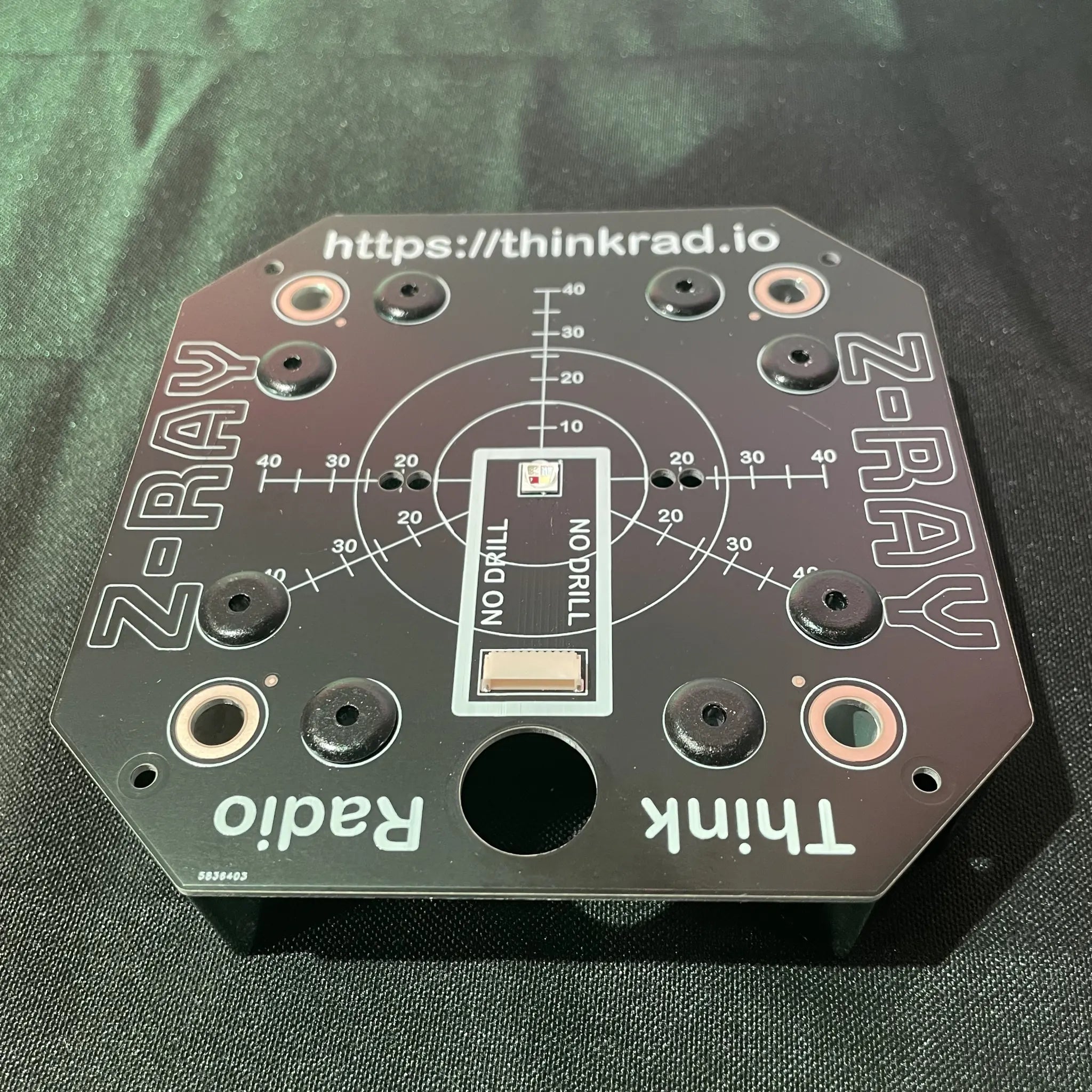 Z-RAY LED-board aluminium PCB, as a spare part, supplied complete with attached t-slot channels.